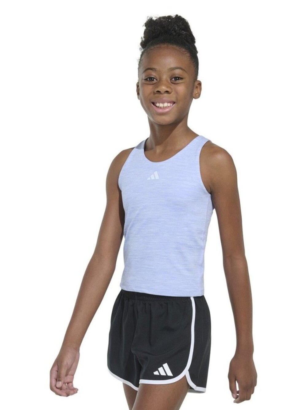 Girls (7-16) Adidas(R) Melange Racerback Training Tank Top